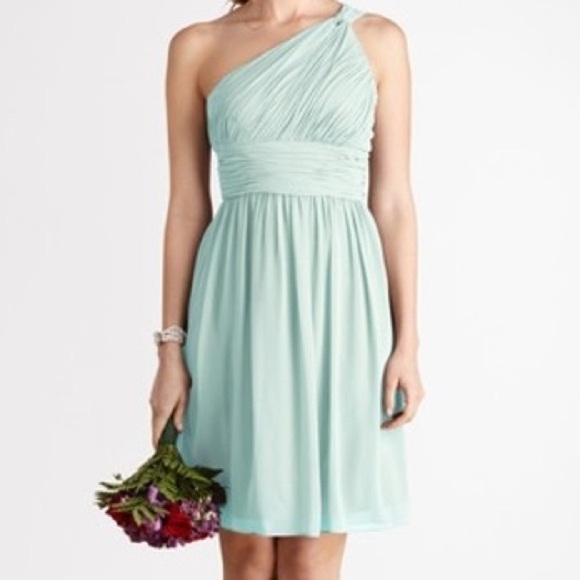 Donna Morgan has Green Polyester Mint Chiffon Rhea Bridesmaid Dress Size 2 - Picture 1 of 11